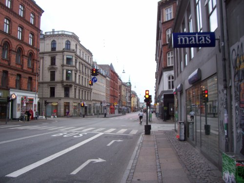 Copenhagen, 7:30 AM.  Notice how bright it is, but virtually no one is out.  Eerie.  It was every creepier on Stroget, the pedestrian walking street, which was packed with people yesterday and empty this morning.